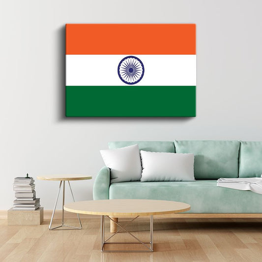 Hindistan Bayrağı - Kanvas Tablo