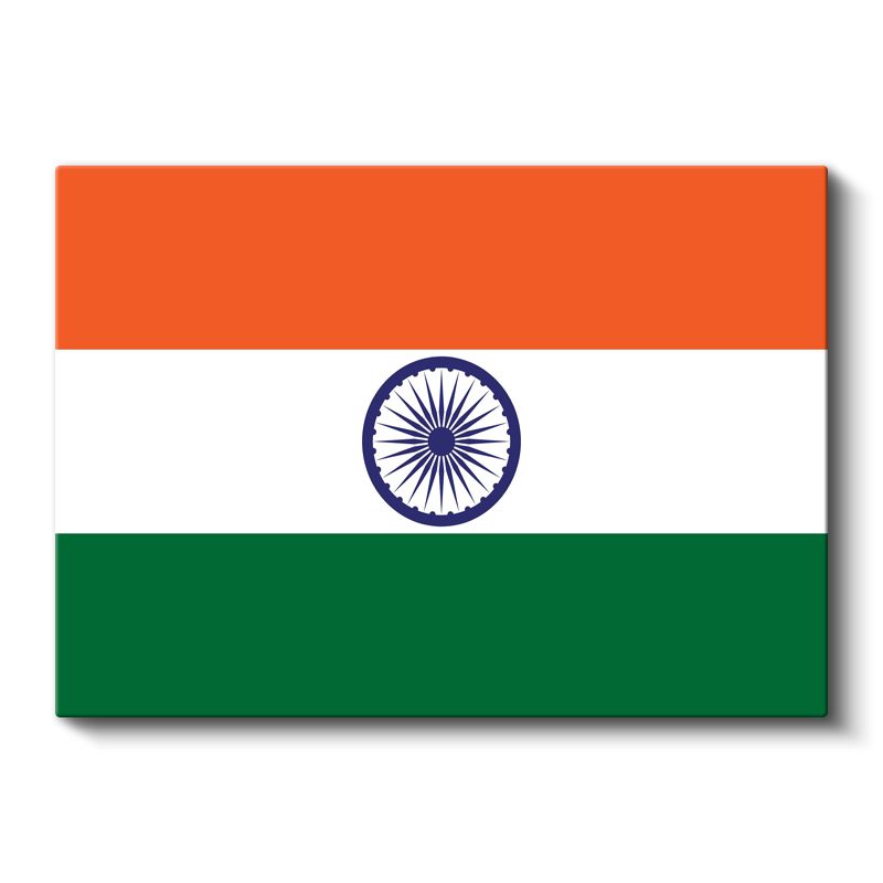 Hindistan Bayrağı - Kanvas Tablo