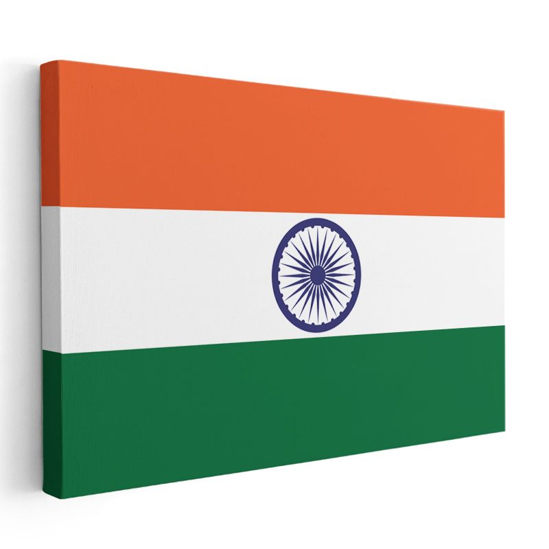 Hindistan Bayrağı - Kanvas Tablo