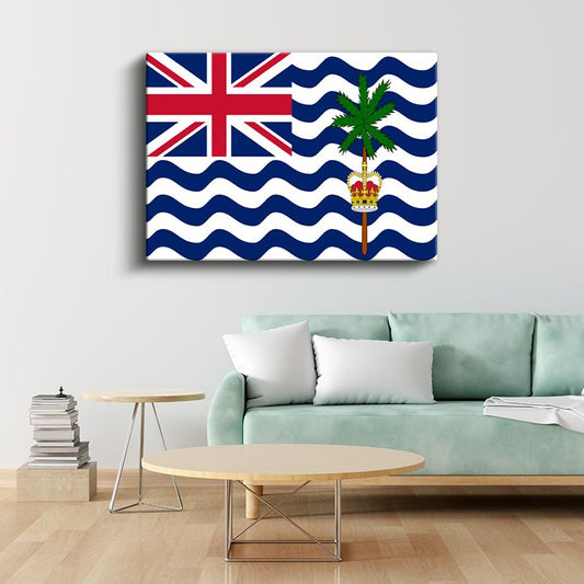 Britanya Hint Okyanusu Toprakları Bayrağı - Kanvas Tablo