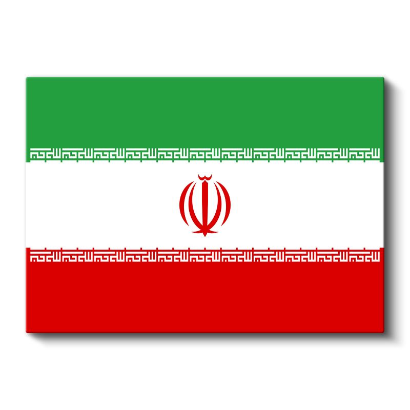 İran Bayrağı - Kanvas Tablo