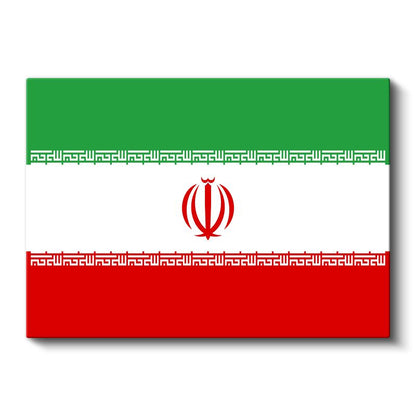 İran Bayrağı - Kanvas Tablo