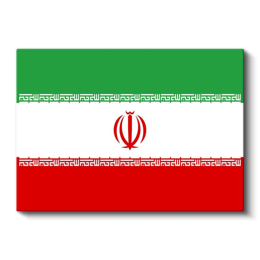 İran Bayrağı - Kanvas Tablo