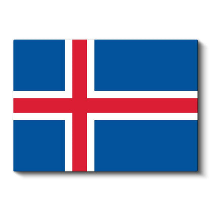 İzlanda Bayrağı - Kanvas Tablo