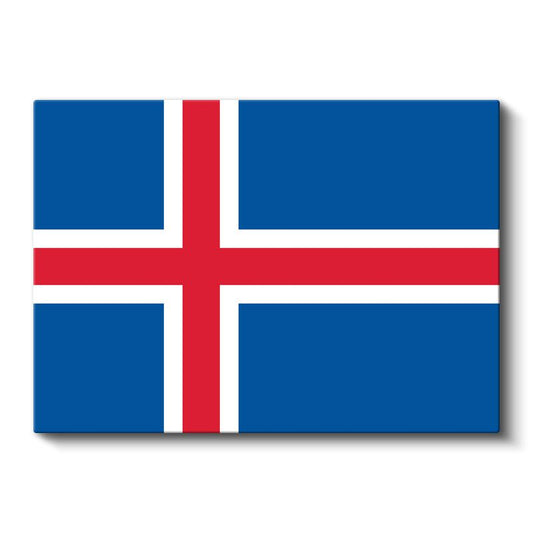 İzlanda Bayrağı - Kanvas Tablo
