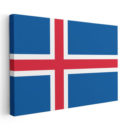 İzlanda Bayrağı - Kanvas Tablo