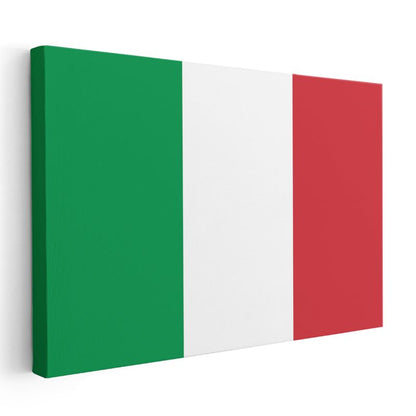 İtalya Bayrağı - Kanvas Tablo