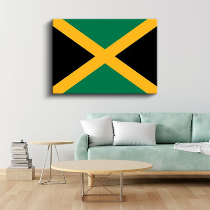 Jamaika Bayrağı - Kanvas Tablo
