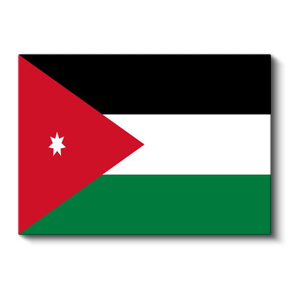 Ürdün Bayrağı - Kanvas Tablo