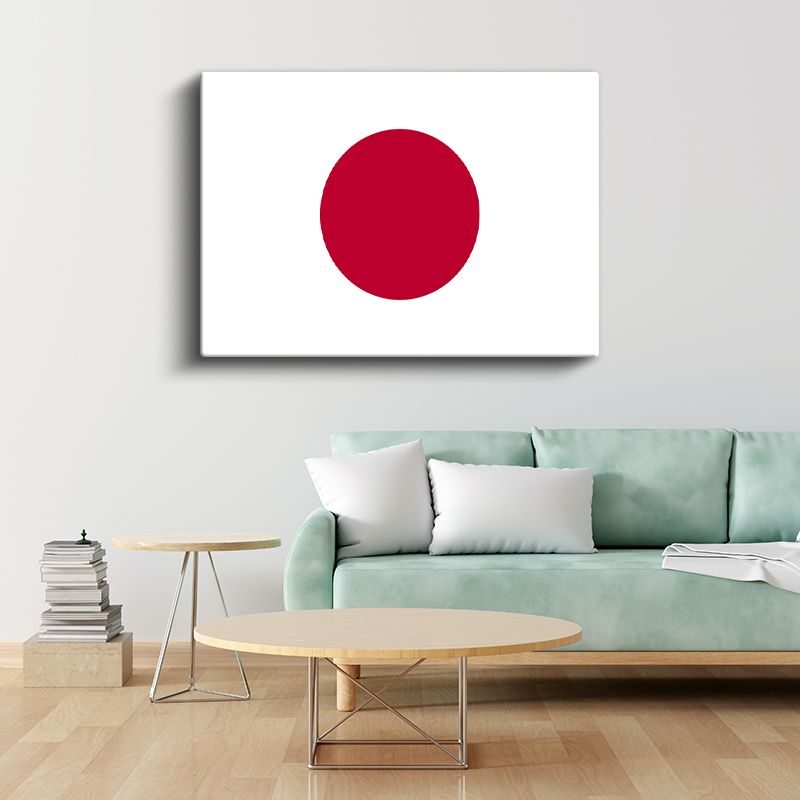 Japonya Bayrağı - Kanvas Tablo