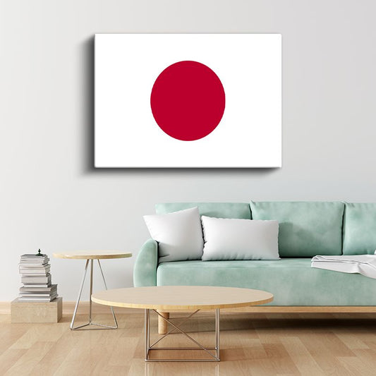 Japonya Bayrağı - Kanvas Tablo