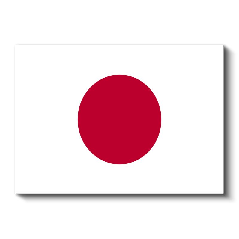 Japonya Bayrağı - Kanvas Tablo