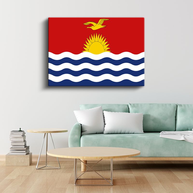 Kiribati Bayrağı - Kanvas Tablo
