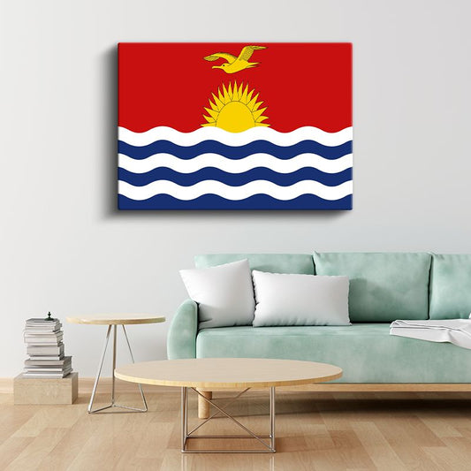 Kiribati Bayrağı - Kanvas Tablo
