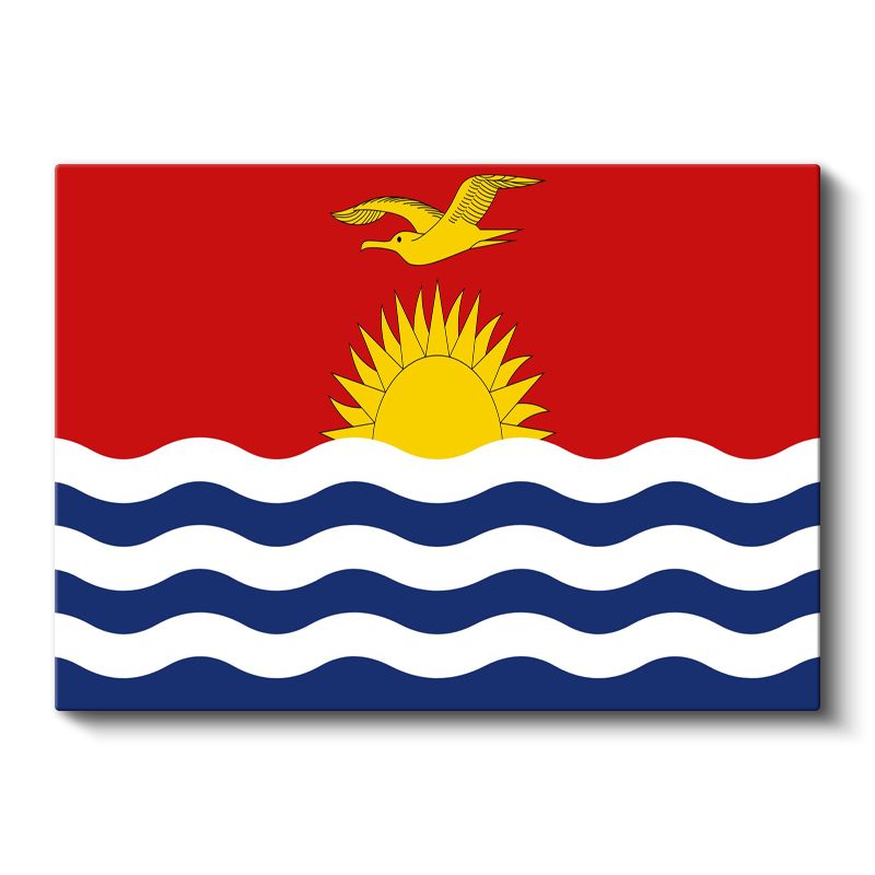 Kiribati Bayrağı - Kanvas Tablo