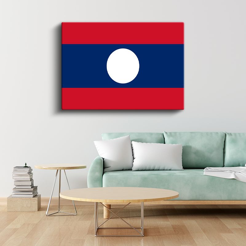 Laos Bayrağı - Kanvas Tablo