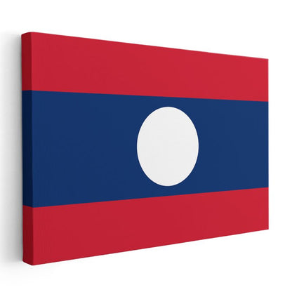 Laos Bayrağı - Kanvas Tablo