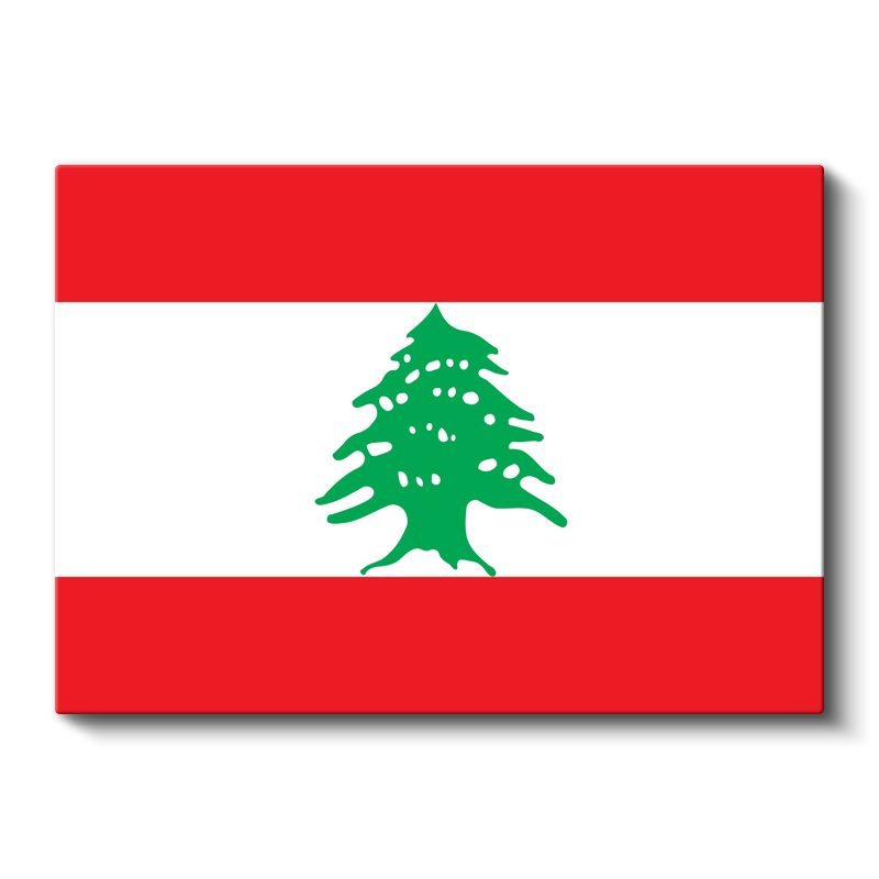 Lübnan Bayrağı - Kanvas Tablo