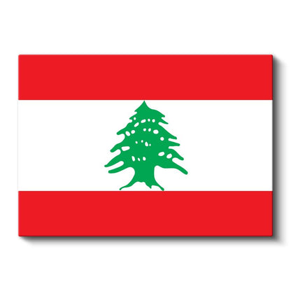 Lübnan Bayrağı - Kanvas Tablo