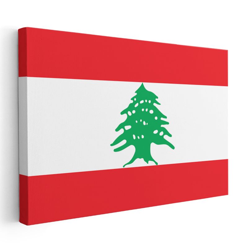 Lübnan Bayrağı - Kanvas Tablo