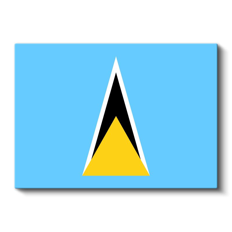 Saint Lucia Bayrağı - Kanvas Tablo