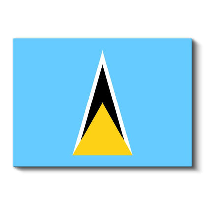 Saint Lucia Bayrağı - Kanvas Tablo