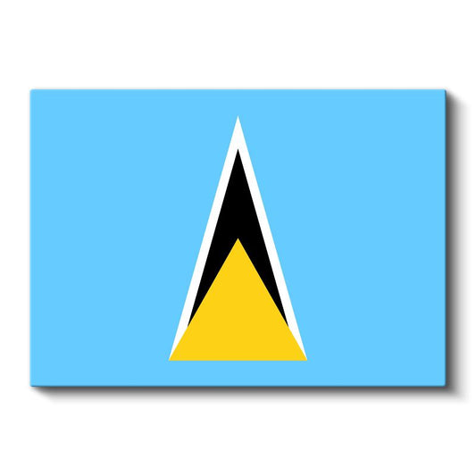 Saint Lucia Bayrağı - Kanvas Tablo