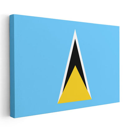 Saint Lucia Bayrağı - Kanvas Tablo