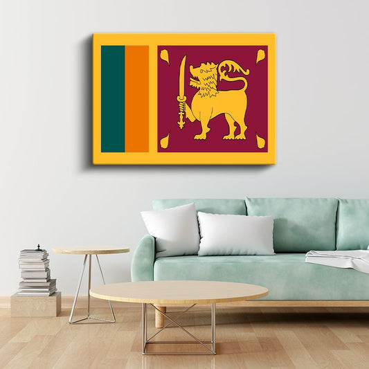 Sri Lanka Bayrağı - Kanvas Tablo