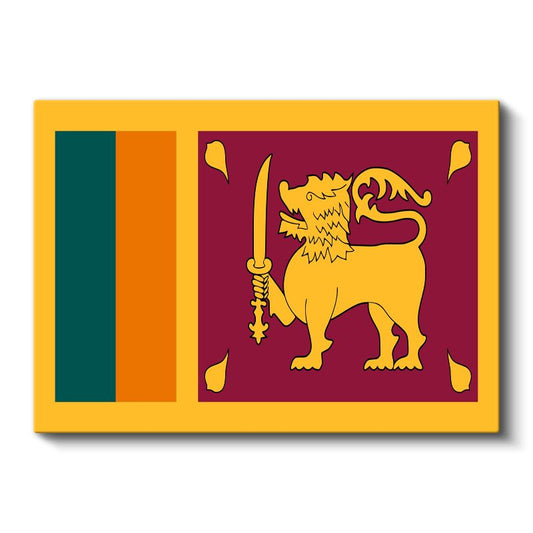 Sri Lanka Bayrağı - Kanvas Tablo