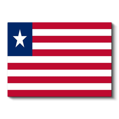 Liberya Bayrağı - Kanvas Tablo