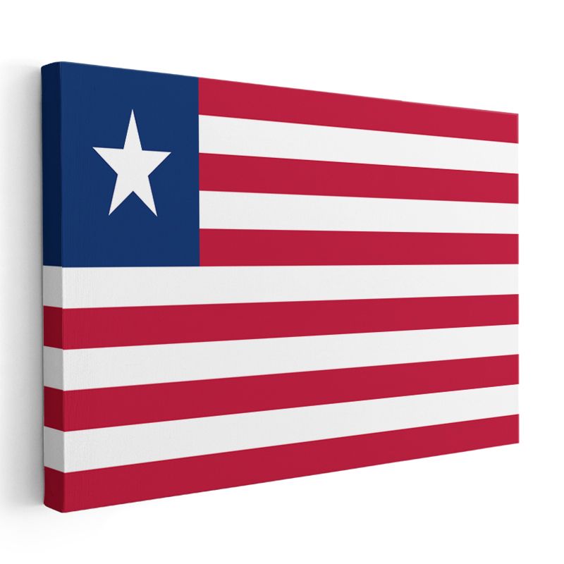 Liberya Bayrağı - Kanvas Tablo