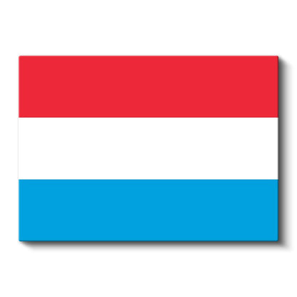 Lüksemburg Bayrağı - Kanvas Tablo