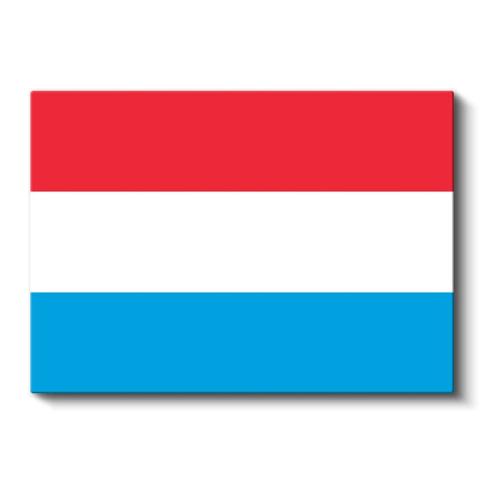 Lüksemburg Bayrağı - Kanvas Tablo