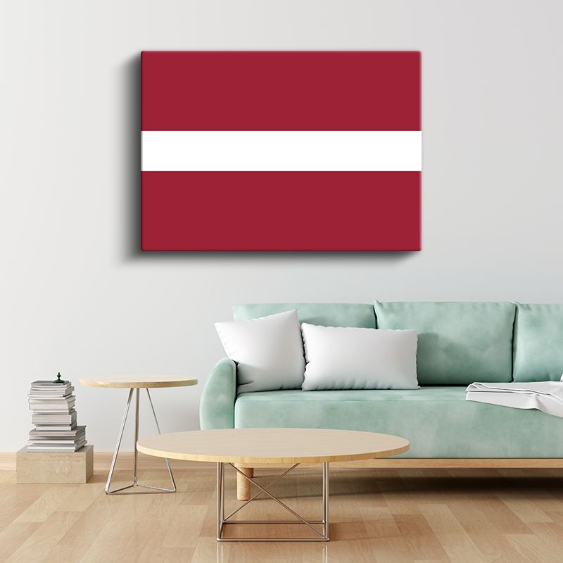 Letonya Bayrağı - Kanvas Tablo