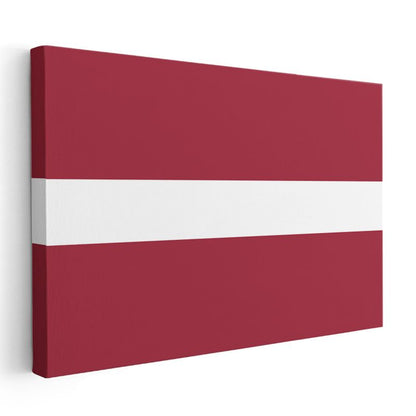 Letonya Bayrağı - Kanvas Tablo