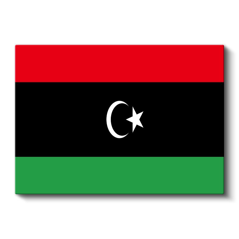 Libya Bayrağı - Kanvas Tablo
