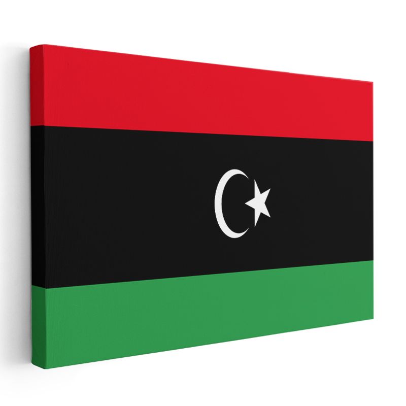 Libya Bayrağı - Kanvas Tablo