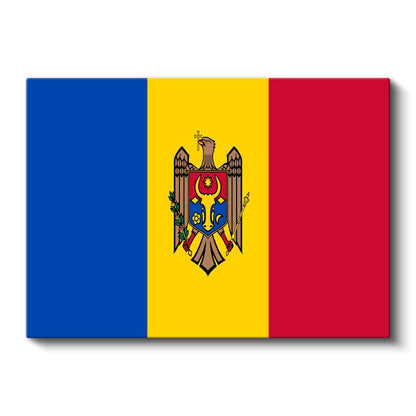 Moldova Bayrağı - Kanvas Tablo