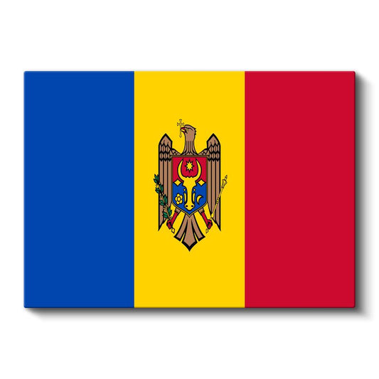 Moldova Bayrağı - Kanvas Tablo