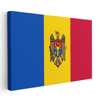 Moldova Bayrağı - Kanvas Tablo