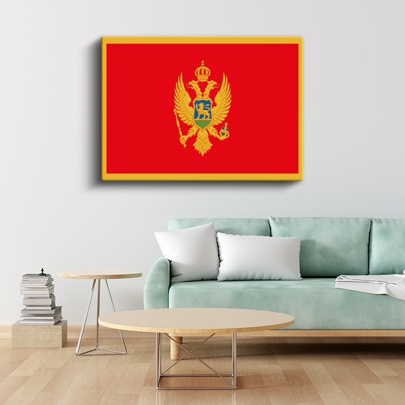 Karadağ Bayrağı - Kanvas Tablo