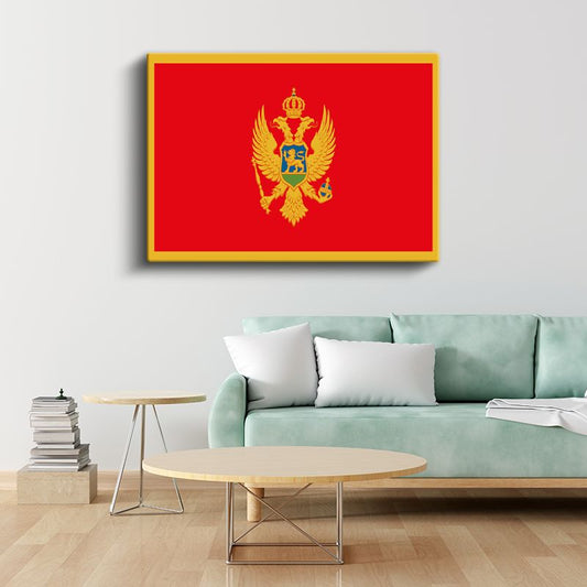 Karadağ Bayrağı - Kanvas Tablo