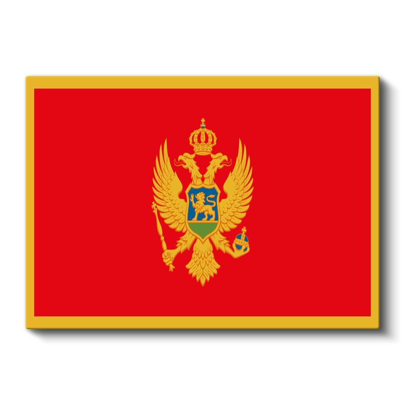 Karadağ Bayrağı - Kanvas Tablo