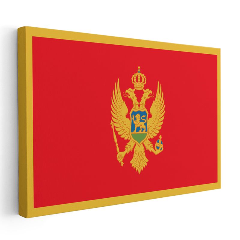 Karadağ Bayrağı - Kanvas Tablo