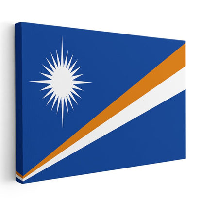 Marshall Adaları Bayrağı - Kanvas Tablo
