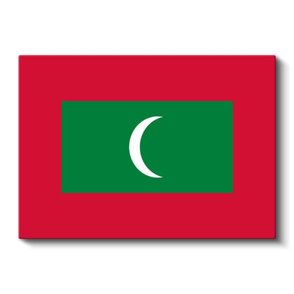 Maldivler Bayrağı - Kanvas Tablo