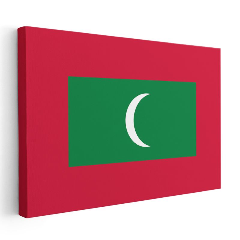 Maldivler Bayrağı - Kanvas Tablo