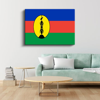 Yeni Kaledonya Bayrağı - Kanvas Tablo