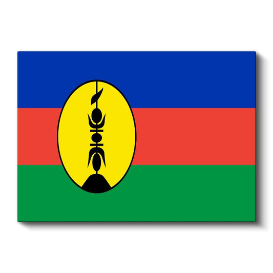 Yeni Kaledonya Bayrağı - Kanvas Tablo